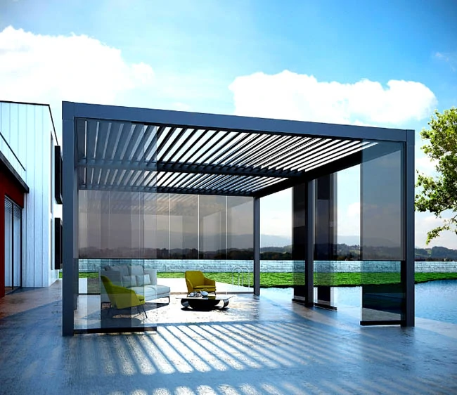 Metal Glass Pergola Dubai